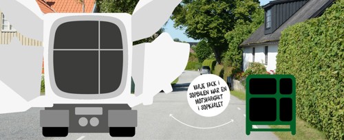 Varje fack i sopbilen har en motsvarighet i sopkärlet., Bild